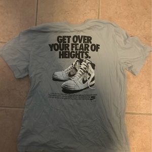 Nike fear of heights T shirt size large in grey